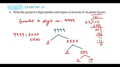 Write the greatest 4 digit number and express it in terms of its .